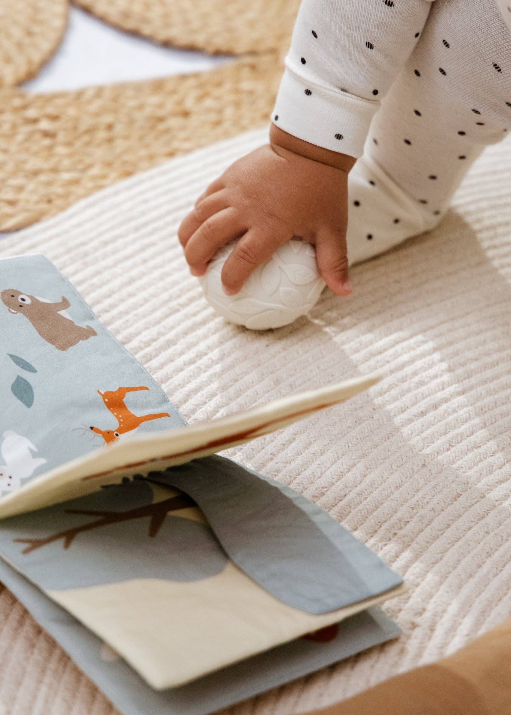 Baby First Toys Gift Box | With rattle, sensory book and stackable toys