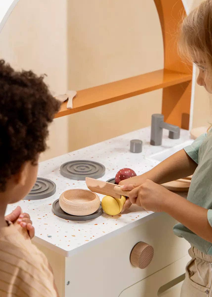 Wooden Fruit Playset | Market set with 7 wooden fruits