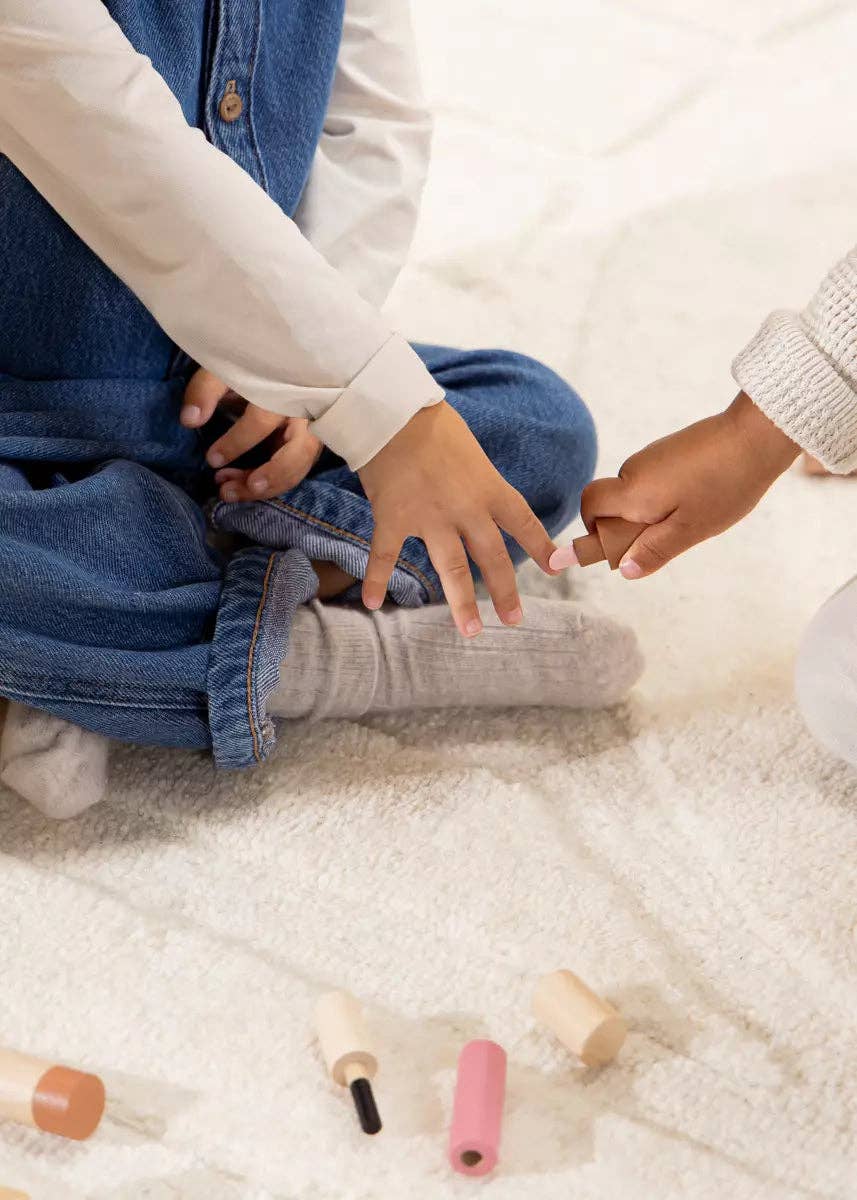 Houten Beautyset | Fantasieset met houten make-up en spiegel