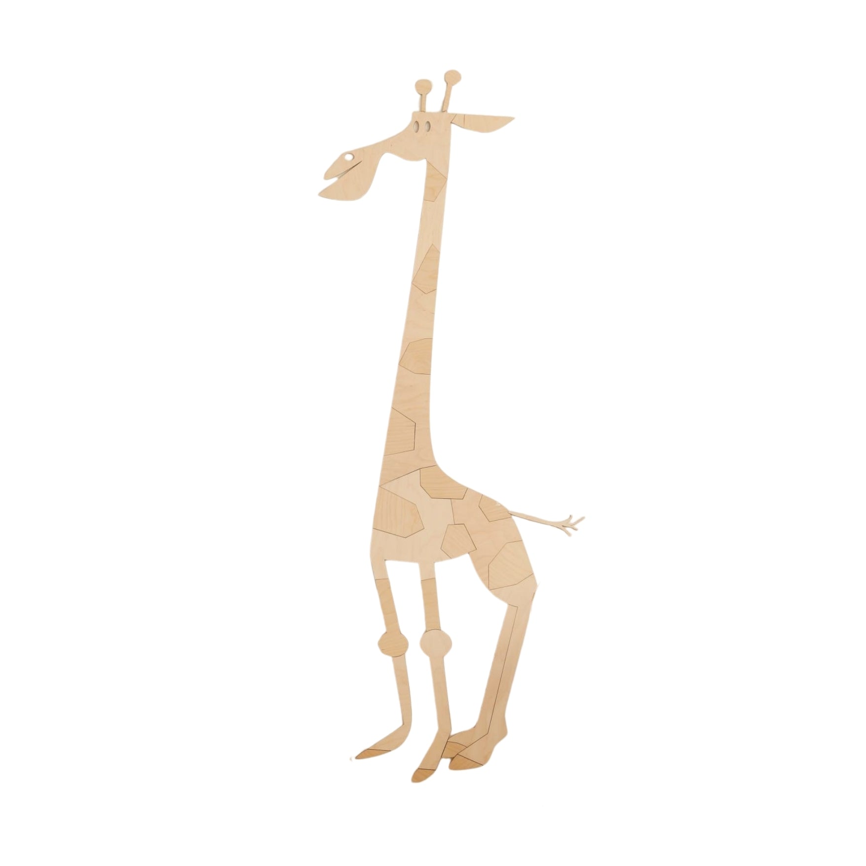 Houten Safari Giraffe – Wanddecoratie