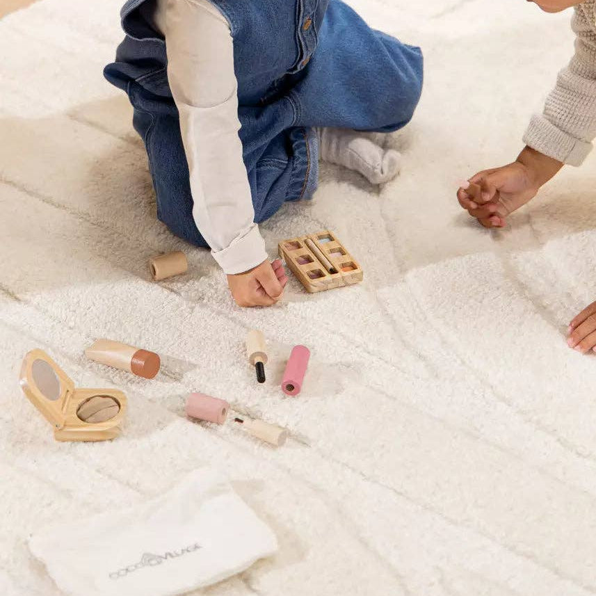 Houten Beautyset | Fantasieset met houten make-up en spiegel