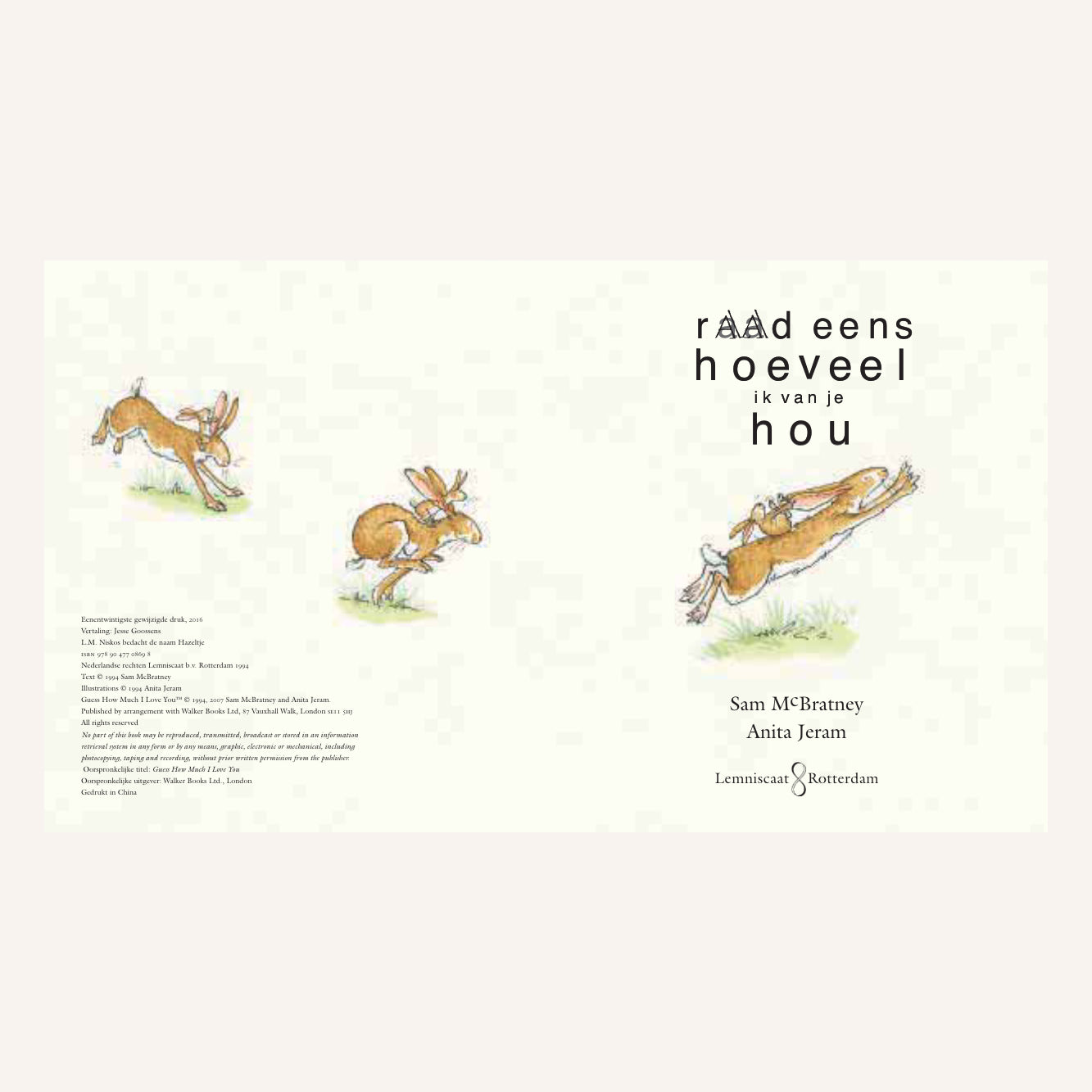 Raad Eens Hoeveel Ik Van Je Hou | Boek