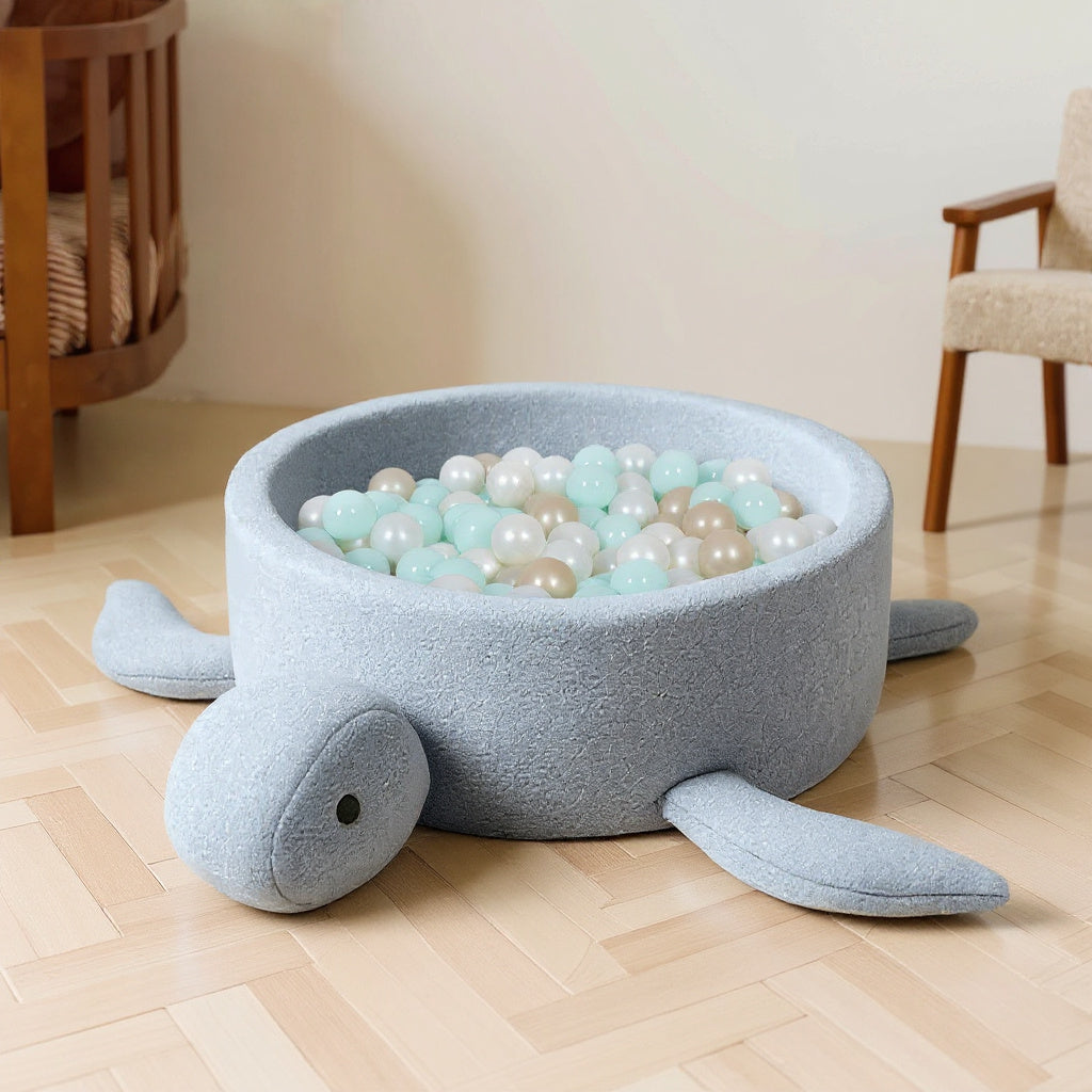 Bouclé Turtle Ice Blue – Bällebad